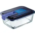 Easy Box rechteckig 82cl m. Deckel - 6 Stück - Transparent