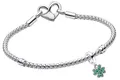 Pandora Damen-Armband Vierblättriges Kleeblatt Starter-Set 15840-21 21 cm