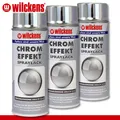Wilckens 3 x 400 ml Chrom Effekt Spray innen hochglänzend Deko