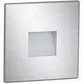 ledscom.de LED Treppenlicht/Wandeinbauleuchte FOW für innen und außen, Downlight, eckig, edelstahl, 85 x 85mm, warmweiß
