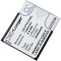Powery Akku für Panasonic KX-TU150 KX-TU155 KX-TU160 Handy, 3,7V, Li-Ion