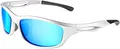 Balinco – Polarisierte Sport Sonnenbrille Damen & Herren UV400 – Moderne Sportbrille mit Federscharnier – Unisex Sonnenbrillen für Sport & Freizeit – Sunglasses 100% UVA/UVB Schutz – Diverse Farben