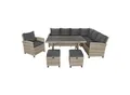 bellavista - Home & Garden® Polyrattangruppe "Prato" grau