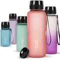 720°DGREE Trinkflasche 1,5 Liter “uberBottle“ softTouch +Sieb - BPA-Frei - XL Wasserflasche für Gym, Fitnessstudio, Workout, Fitness, Sport, Outdoor - Große Sportflasche aus Tritan - Leicht, Stoßfest