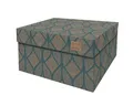 DDB Dutch Design Brand Aufbewahrungsbox mit Deckel – Aufbewahrungsboxen – FSC-zertifizierter, recycelbarer Karton (Größe: 38,9 x 31,8 x 21,1 cm) (Cordoba Petrol)
