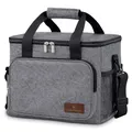 Veddelholzer XXL 33L Kühltasche Picknicktasche mit Tragegurt Isolierte, Faltbare Kühlbox- und Lunchbox, Tragetasche für Picknick, Strand & Camping, Große Thermotasche mit Schultergurt Wasserdicht