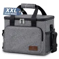33L Kühltasche Picknicktasche mit Tragegurt Isolierte, Faltbare Kühlbox Lunchbox