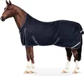Equinate wasserdichte Regendecke Oakland mit Fleeceinnenfutter 165cm Navy