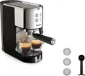 Krups Virtuoso XP444C10, Espressomaschine, 1 l, Gemahlener Kaffee, 1350 W, Edelstahl