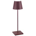 Zafferano Akku Tischleuchte Poldina Pro 380 mm Bordeaux