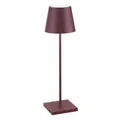 Zafferano Akku Tischleuchte Poldina Pro 380 mm Bordeaux