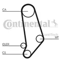 Wasserpumpe + Zahnriemensatz CONTINENTAL CTAM CT539WP1 für AUDI 200 90 QUATTRO