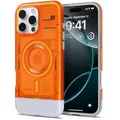 Spigen Classic C1 MagFit Hülle für iPhone 16 Pro, Kompatibel mit MagSafe Zubehör -Tangerine