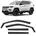 CLIM ART Wind Deflectors for/Compatible with Jeep Compass SUV 2016-2026.