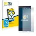 3x Panzerglasfolie Klar für Sony Xperia X Compact