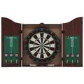 Professionelles Dartboard Sisal mit Schrank und 6 Dartpfeilen