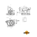NRF Thermostat Kühlmittel mit Dichtring für Mercedes E-Klasse W210 S210 VF210