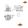 Thermostat, Kühlmittel EASY FIT NRF 725153