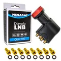 Megasat Quattro LNB 0,1dB ✓ für SAT Multischalter ✓  UHD HD SKY ✓ Diavolo ✓ 4K