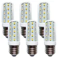 NCC-Licht 6 x LED Leuchtmittel T30 Röhre 4W E27 Corn 3000K warmweiß 360°