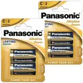 NEU Panasonic Alkaline Power Batterien C LR14 4 Stück langlebig leistungsstark