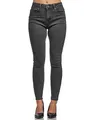 Tazzio Jeans Damen High Waist Denim Slim Skinny Fit Jeanshose Stretch Hose F101 Anthrazit 40