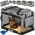 DeubaXXL DE Hundebox faltbar S 50x34x36cm Grau 105972