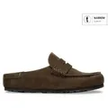 Birkenstock für Damen. 1031701 Loafer Naples Wrapped aus Leder (Schmale Passform) braun (39), Wohnung, Wildleder, Keine, Lässig