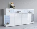 OTTO home Sideboard India,Breite 182cm, stilvolle Kommode mit Glastüren, Kombikommode viel Stauraum, Einlegeböden verstellbar,ohne Beleuchtung