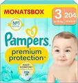Pampers Premium Protection Windeln Gr. 3 6-10kg Monatsbox 204 Stück 1er Pack