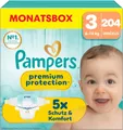 Pampers Premium Protection Größe 3, 204 Windeln, 6Kg-10Kg, Unser Nr. 1 Haut- Und