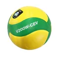 Mikasa V200W-CEV Volleyball Größe 5 Unisex Mikrofasern Gelb Grün