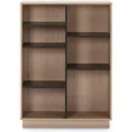 VS Venta-stock Regal, Honigeiche, Holzwerkstoff, 80x110x33 cm, Wohnzimmer, Regale, Bücherregale