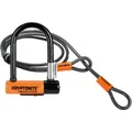 Kryptonite Evolution Mini-7 mit Kryptoflex Fahrradschloss (Größe 120CM, schwarz)