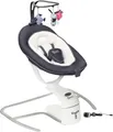 Babymoov Swoon Motion Zinc Babywippe – Grau-Weiß, Automatik