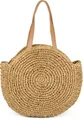 styleBREAKER Schultertasche Runde Flecht Schultertasche - Basttasche (1-tlg)