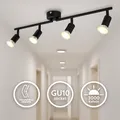 LED Deckenstrahler schwenkbar Deckenspots GU10 schwarz Deckenleuchte 4-flammig