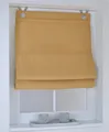 Raffrollo / Ösenrollo verdunkelnd Dimout ohne Bohren curry 45 x 130 cm