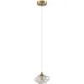 Lindby Pendelleuchte Piatra 10033048 Modern in Creme aus Glas 1-flammig G9 Wohnzimmerleuchte