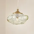 Pendelleuchte Lindby, Piatra, dimmbar, Transparent, für Wohnzimmer, Glas, Modern - 8.5