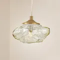 Lindby Pendelleuchte 'Piatra' (Modern) in Creme aus Glas (1 flammig, G9) - Hänge