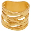 Heideman Fingerring Serpi poliert (Ring, 1-tlg., inkl. Geschenkverpackung), Damenring goldfarben 54 (17.2)