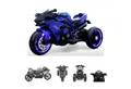 Moni Elektro-Kindermotorrad Kinder Elektromotorrad Ninja, Belastbarkeit 30 kg, drei Kunststoffräder, LED-Beleuchtung, Mp3