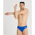 Team Badehose Slip Herren Einfarbig - Royal-white - 8