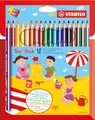 STABILO - Dreikant-Buntstift - Trio dick - 18er Pack und Spitzer