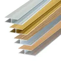 Dalsys Übergangsprofil Verbindungprofil 100cm Übergangsleiste Aluminium eloxiert, Bodenschiene geeignet für u.a. Fliesen, Laminat und Parkett Silber