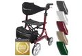bescomedical Rollator SPRING, Leichtgewicht Gehhilfe - Modell L Sitzhöhe 60 cm, mit Komfort-Federung