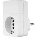REV Steckdosenadapter Combini, weiß - Weiß
