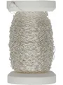 Glorex Bastelnaturmaterial Glorex Effektdraht versilbert, 0,25 mm x 60 m