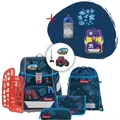 Step by Step Schulranzen-Set 2IN1 PLUS „Tractor Freddy“, 9-teilig, blau